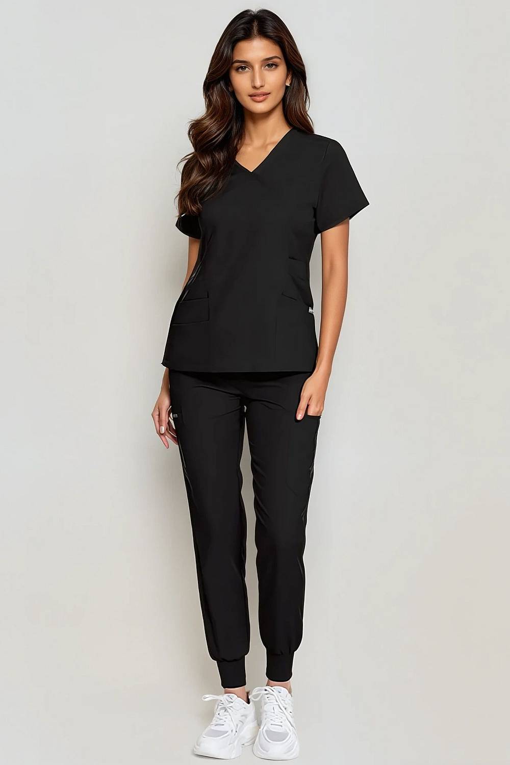Komplet medyczny damski Scrub model Cure - kolor Black